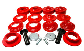 Energy Suspensión 18+ Jeep Wrangler JL Red Rock-Flex Juego de espaciadores de bobina ajustables de 2 pulgadas