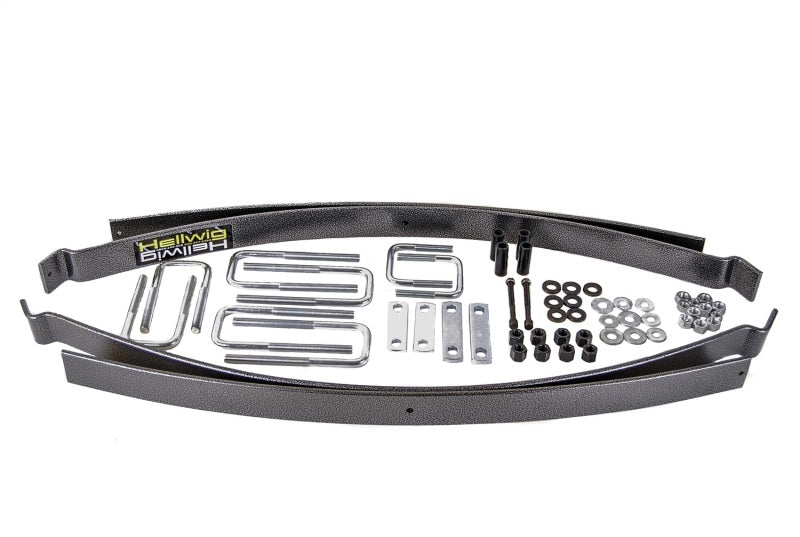 Hellwig 04-21 Nissan Titan 2/4WD 2 Leaf Pro Series Resorte auxiliar - Capacidad de carga de nivel de hasta 2500 lb