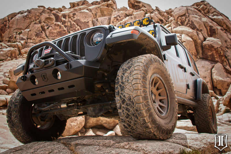 ICON 2018+ Jeep Wrangler JL / 2020+ JT Protector de parachoques delantero Pro-Series