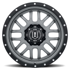 Rueda ICON Alpha 20x9 5x150 16mm Offset 5.625in BS Gunmetal