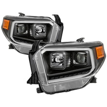 Cargar imagen en el visor de la galería, xTune 14-17 Toyota Tundra DRL LED Light Bar Projector Headlights - Black (PRO-JH-TTU14-LB-BK)