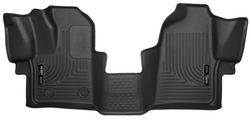 Husky Liners 2015 Ford Transit-150/Transit-250/Transit-350 WeatherBeater Revestimientos de piso delanteros negros
