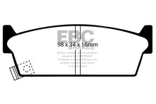 Cargar imagen en el visor de la galería, EBC 90-93 Infiniti M30 3.0 Pastillas de freno traseras Yellowstuff