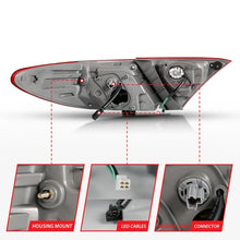 Cargar imagen en el visor de la galería, ANZO 2015-2016 Toyota Camry luces traseras LED rojo/transparente