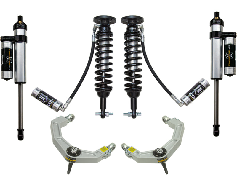 ICON 2014 Ford F-150 4WD 1.75-2.63in Sistema de suspensión Etapa 4 con Billet Uca