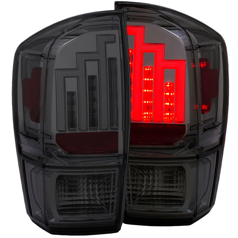 ANZO 2016-2017 Toyota Tacoma Luces traseras LED ahumadas