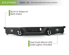 Cargar imagen en el visor de la galería, Parachoques trasero DV8 Offroad 19+ Ram 2500/3500