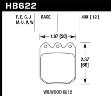 Cargar imagen en el visor de la galería, Hawk Wilwood DLS 6812 Black Race Brake Pads