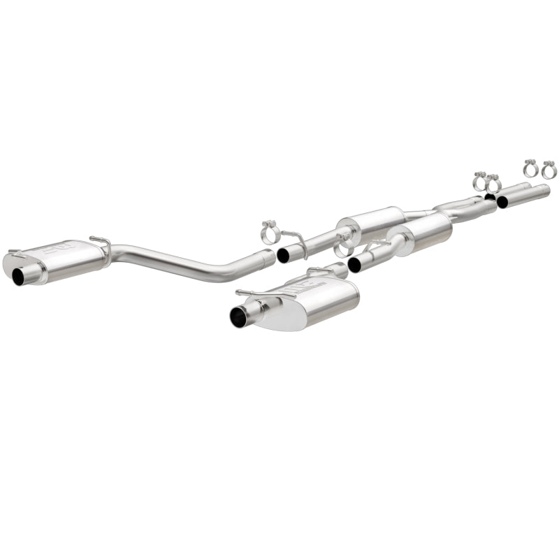 MagnaFlow Cat-Back SS 2.5 pulgadas salida trasera doble dividida (puntas OEM) 15-16 Dodge/Chrysler Charger/300 5.7L V8