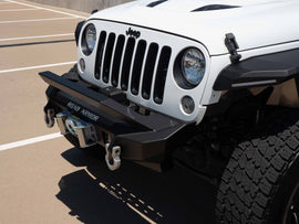 Road Armor 07-18 Jeep Wrangler JK Stealth parachoques delantero con protector de barra de ancho medio - Tex Blk