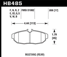Cargar imagen en el visor de la galería, Hawk 05-07 Ford Mustang GT &amp; V6 HP+ Street Rear Brake Pads