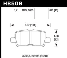 Cargar imagen en el visor de la galería, Hawk Honda Odyssey HPS Street Rear Brake Pads