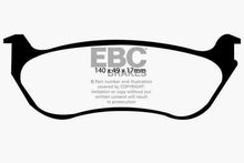 Cargar imagen en el visor de la galería, EBC 95-97 Ford Crown Victoria 4.6 (Phenolic PisTons) Ultimax2 Rear Brake Pads
