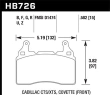 Cargar imagen en el visor de la galería, Hawk 10-17 Chevrolet Camaro HP+ Pastillas de freno delanteras compuestas
