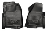Husky Liners 11-12 Ford SuperDuty Regular Cab WeatherBeater Revestimientos de piso negros