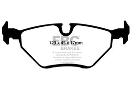 EBC 99-02 BMW Z3 2.5 Pastillas de freno traseras Yellowstuff