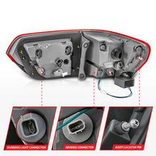 Cargar imagen en el visor de la galería, ANZO 2014-2016 Jeep Grand Cherokee luces traseras LED rojo/transparente