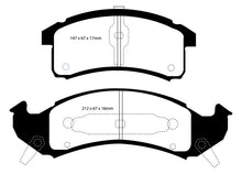 Cargar imagen en el visor de la galería, EBC 92-93 Buick Le Sabre (FWD) 3.8 Redstuff Front Brake Pads