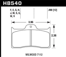Cargar imagen en el visor de la galería, Hawk Wilwood 7112 Blue 9012 Race Brake Pads