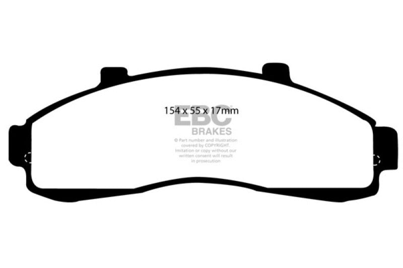 EBC 95-01 Ford Explorer 4.0 2WD Pastillas de freno delanteras Greenstuff