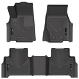 Husky Liners 2022 Jeep Grand Cherokee (nuevo estilo) Weatherbeater negro revestimiento para piso delantero y segundo asiento