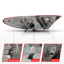 Cargar imagen en el visor de la galería, ANZO 2015-2016 Toyota Camry luces traseras LED rojo/transparente