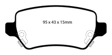 Load image into Gallery viewer, EBC 08-09 Saturn Astra 1.8 Yellowstuff Rear Brake Pads
