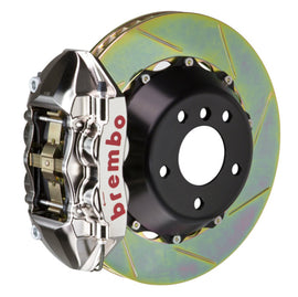 Brembo 07-08 G35/G35S Sedan Rr GTR BBK 4Pis Billet 345x28 2pc Rotor Ranurado Tipo 1-Níquel