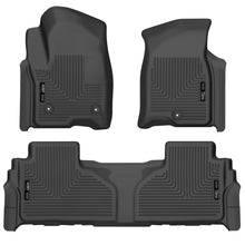 Cargar imagen en el visor de la galería, Husky Liners 21-23 Suburban/Tahoe/Yukon/Yukon XL Weatherbeater Front &amp; 2nd Seat Floor Liners - Black
