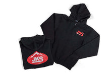Cargar imagen en el visor de la galería, JKS Manufacturing Zippered Black Hoodie - Small