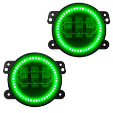 Cargar imagen en el visor de la galería, Oracle High Powered LED Fog Lights - Green SEE WARRANTY
