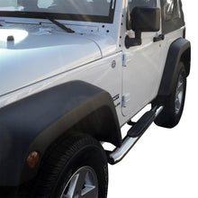 Cargar imagen en el visor de la galería, Westin 2007-2017 Jeep Wrangler 2dr PRO TRAXX 4 Oval Nerf Step Bars - SS