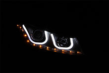 Cargar imagen en el visor de la galería, ANZO 2008-2012 Honda Accord Projector Headlights w/ U-Bar Black
