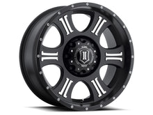 Cargar imagen en el visor de la galería, ICON Shield 20x9 8x6.5 19mm Offset 5.75in BS 125.2mm Diámetro Negro satinado/Rueda mecanizada