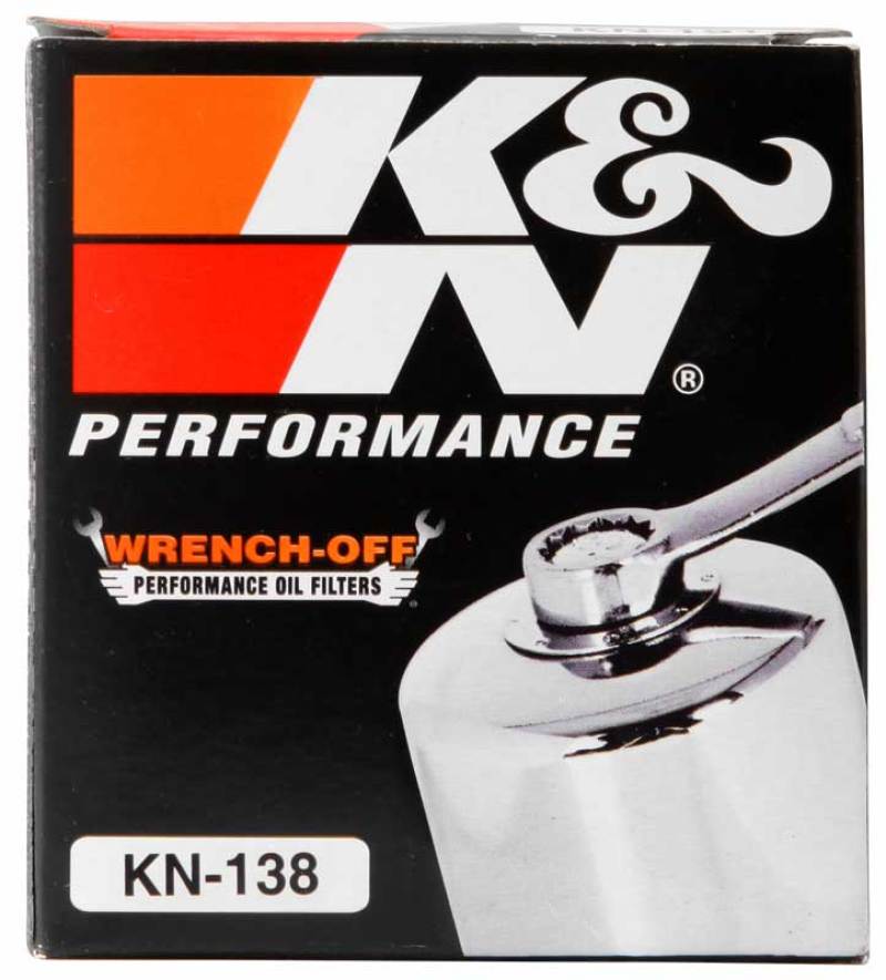 Filtro de aceite K&amp;N Suzuki / Arctic Cat / Cagiva / Kawasaki / Kymco / Aprilia 2.813 pulgadas OD x 3.221 pulgadas H