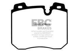 EBC 90-95 BMW 750iL 5.0 (E32) Pastillas de freno delanteras Yellowstuff