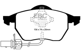 EBC 99-01 Audi A4 1.8 Turbo (B5) Pastillas de freno delanteras Yellowstuff