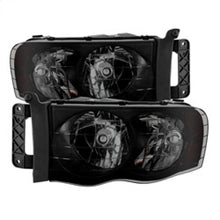 Cargar imagen en el visor de la galería, Xtune Dodge Ram 1500 02-05 Amber Crystal Headlights HD-JH-DR02-AM-BSM