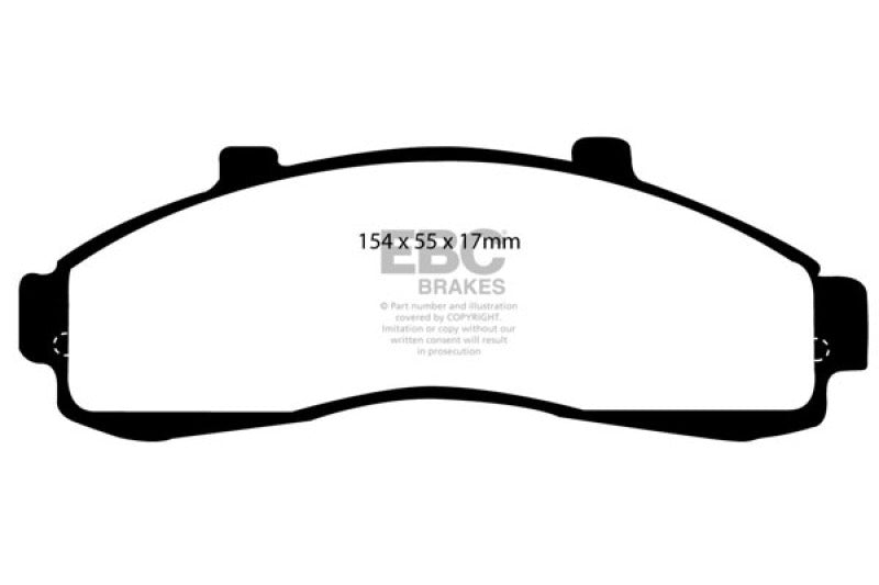 EBC 95-01 Ford Explorer 4.0 2WD Pastillas de freno delanteras Greenstuff
