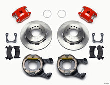 Cargar imagen en el visor de la galería, Wilwood D154 P/S Park Brake Kit Red 12 Bolt 2.81in Offset Staggered Shock