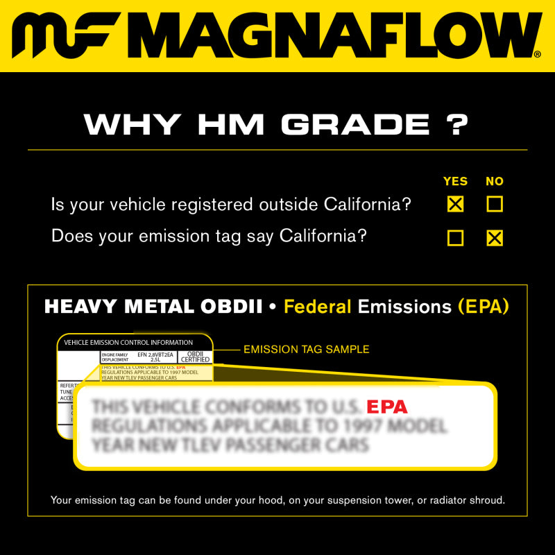 MagnaFlow Conv DF 01-04 Nissan Frontier 2.4L Rear