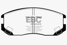 Cargar imagen en el visor de la galería, EBC 91-94 Dodge Colt 1.5 Ultimax2 Front Brake Pads