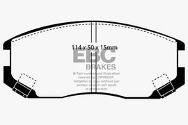 EBC 91-94 Dodge Colt 1.5 Ultimax2 Front Brake Pads