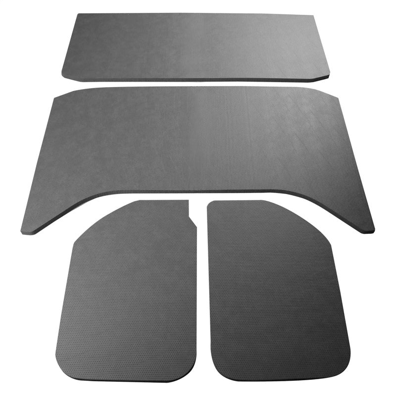DEI 11-18 Jeep Wrangler JK 4 puertas Boom Mat Headliner - 4 piezas - Aspecto de cuero gris