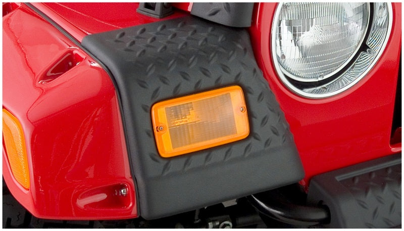 Bushwacker 97-06 Jeep Wrangler Trail Armor Esquinas delanteras - Negro