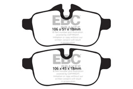 EBC 09+ BMW Z4 3.0 (E89) Ultimax2 Rear Brake Pads