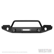Cargar imagen en el visor de la galería, Westin 07-18 Jeep Wrangler JK WJ2 Full Width Front Bumper w/Bull Bar Textured Black