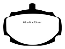 Cargar imagen en el visor de la galería, Pastillas de freno delanteras EBC 62-81 Mg MGB 1.8 Redstuff
