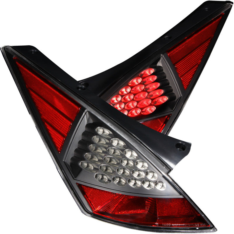 ANZO 2003-2005 Nissan 350Z Luces traseras LED negras