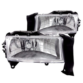 ANZO 1997-2004 Dodge Dakota Crystal Faros delanteros cromados